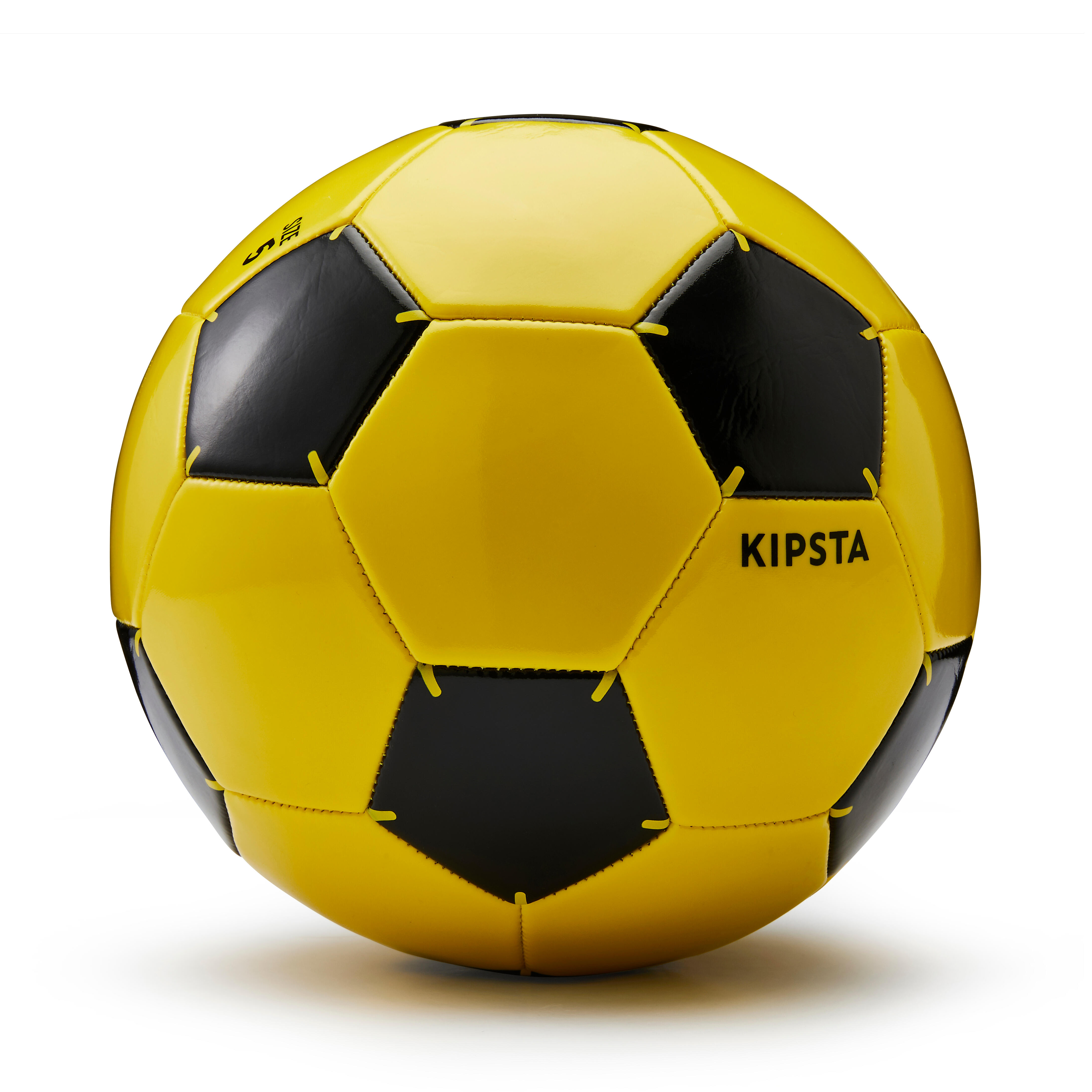 Kids' Size 5 Soccer Ball - First Kick Yellow - KIPSTA
