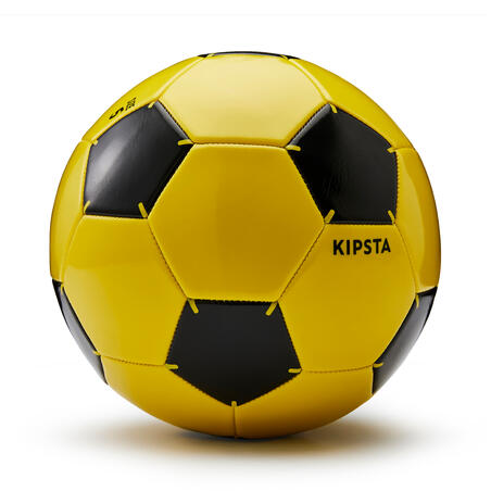 М'яч футбольний дитячий First Kick розмір 5 на вік до 12 років жовтий