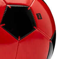 Fussball First Kick Grösse 4 (Kinder 9–12 Jahre) rot