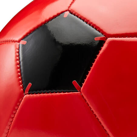 М'яч футбольний дитячий First Kick розмір 4 на вік 9 - 12 років червоний