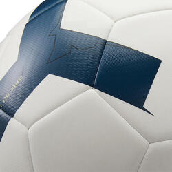 Ballon de football cousu machine F100 taille 5 blanc