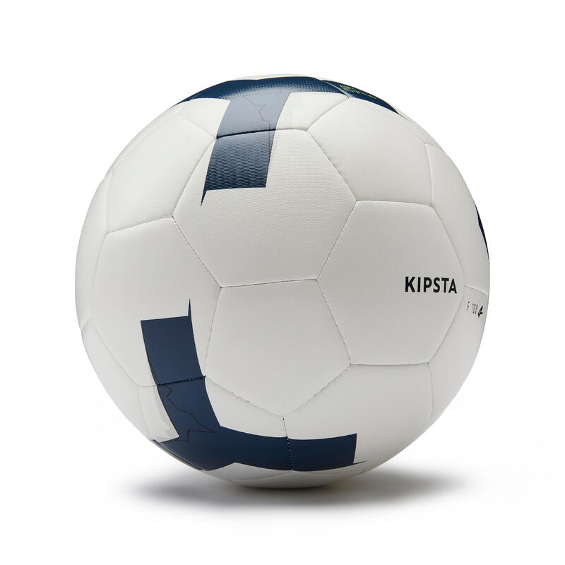 Balón de fútbol cosido a máquina F100 talla 4 blanco 