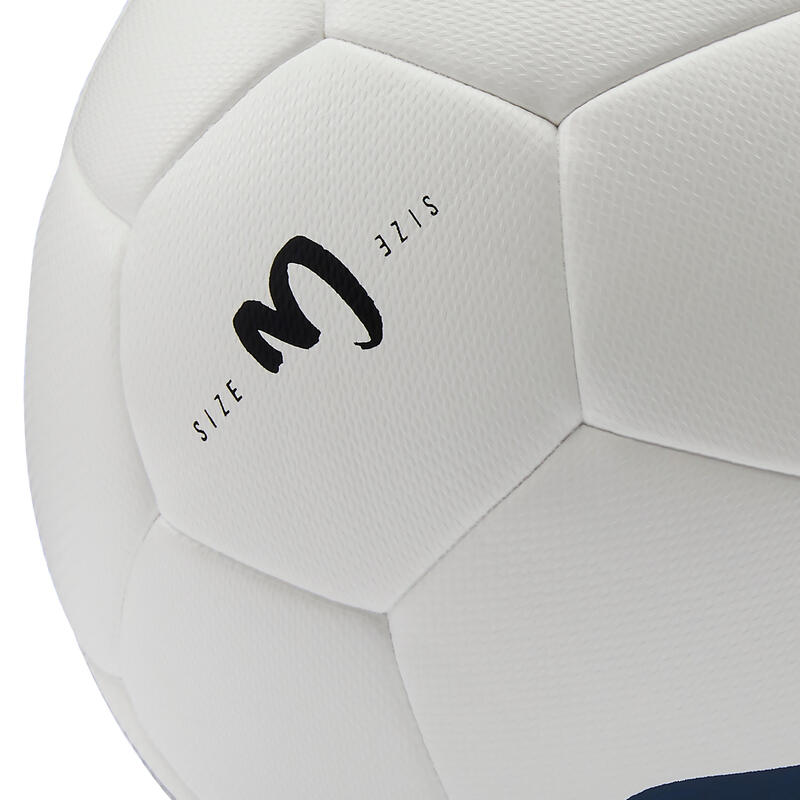 Balón de fútbol Híbrido FIFA BASIC F500 talla 5 blanco amarillo - Decathlon
