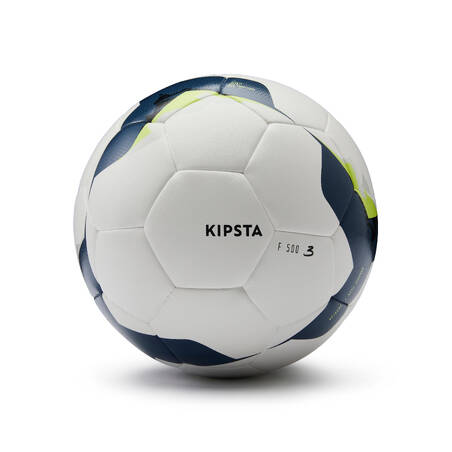 Bola Sepak Bola Hybrid Ukuran 3 F500 - Putih/Kuning