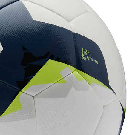 Balón de fútbol Híbrido FIFA BASIC F500 talla 4 blanco amarillo - Decathlon