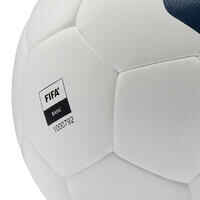 Balón de fútbol Híbrido FIFA BASIC F500 talla 4 blanco amarillo