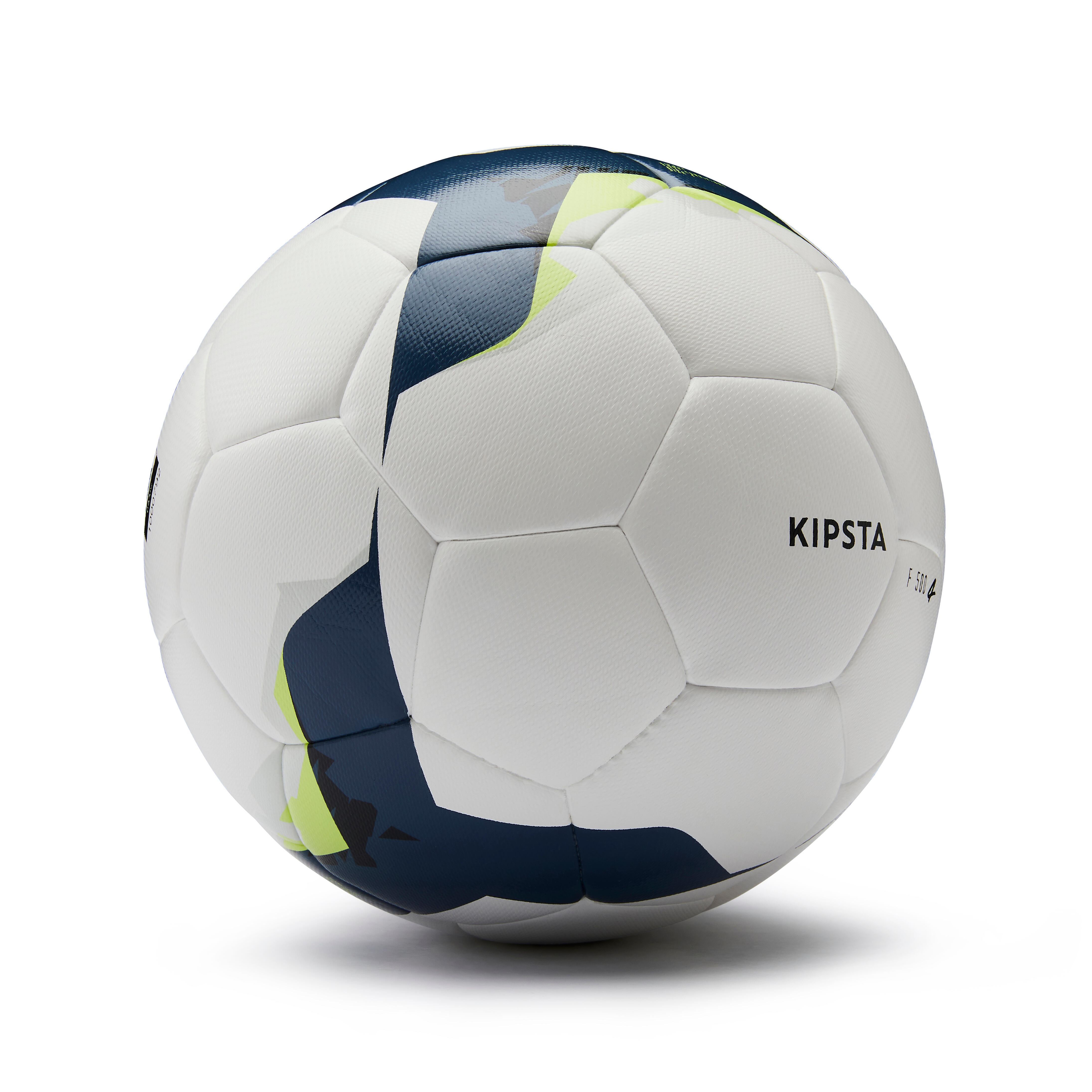 Minge Fotbal Hybride F500 FIFA BASIC Mărimea 4 Alb-Galben Alb/Galben imagine 2022
