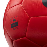 Ballon de football Hybride FIFA BASIC F500 taille 5 neige et brouillard rouge