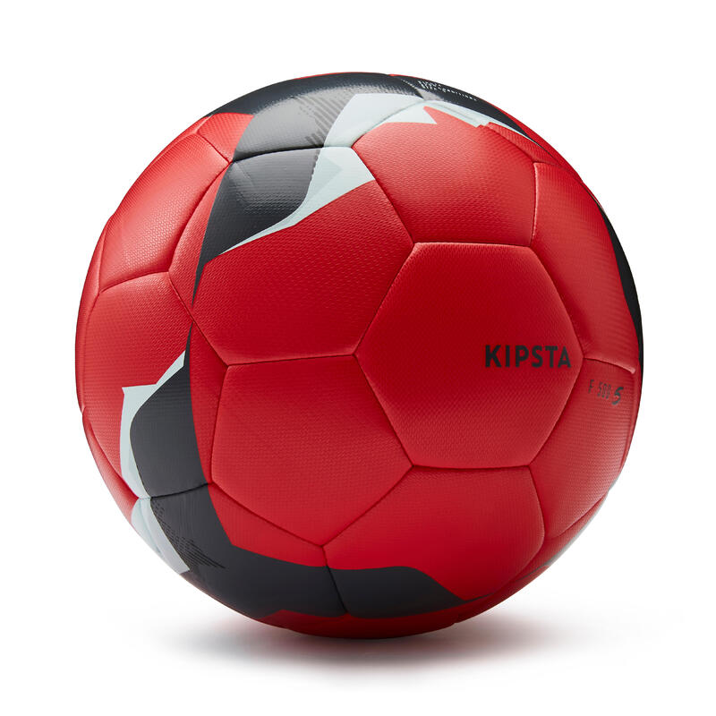 Futball-labda, F500 hibrid, 5-ös méret, FIFA BASIC, piros 