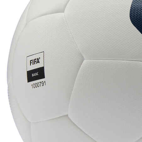 Adult size 5 fifa hybrid football, white