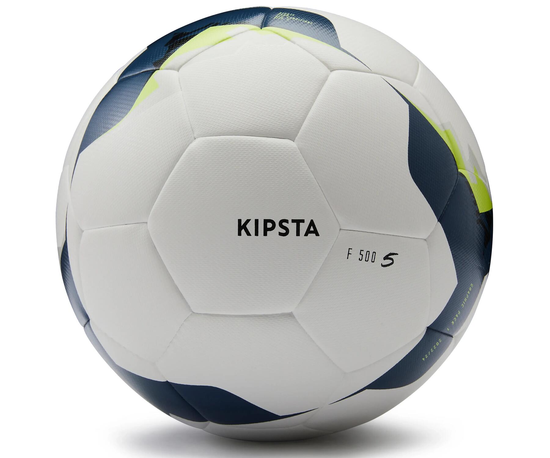 HYBRID FOOTBALL FIFA BASIC F500 SIZE 5 - WHITE/YELLOW