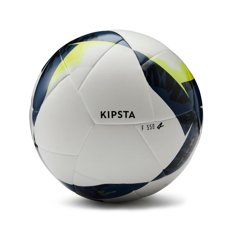 Bola de Futebol Híbrida FIFA BASIC F550 Tamanho 4 Branco/Amarelo