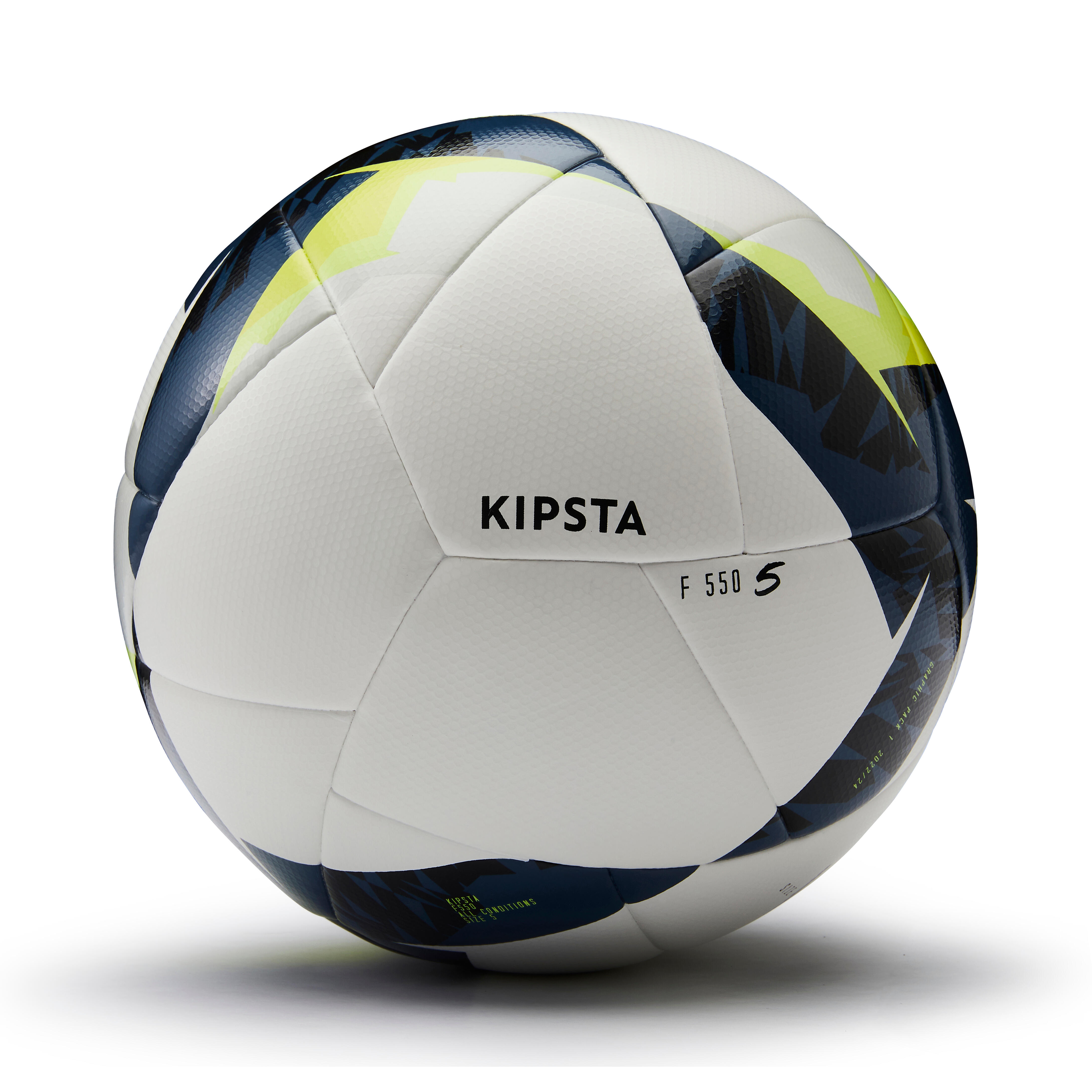 Bal n de f tbol H brido FIFA BASIC F550 talla 5 blanco amarillo