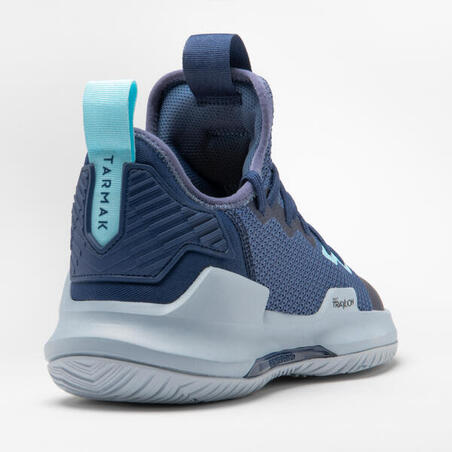 CHAUSSURES DE BASKETBALL TIGE BASSE HOMME/FEMME - FAST 500 MARINE BLEU CLAIR