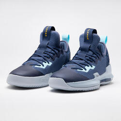 CHAUSSURES DE BASKETBALL TIGE BASSE HOMME/FEMME - FAST 500 MARINE BLEU CLAIR