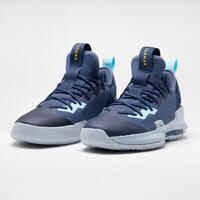 Men's/Women's Low-Rise Basketball Shoes Fast 500 - Navy/Light Blue