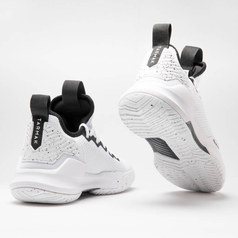 Men's/Women's Low-Rise Basketball Shoes Fast 500 - White/Black