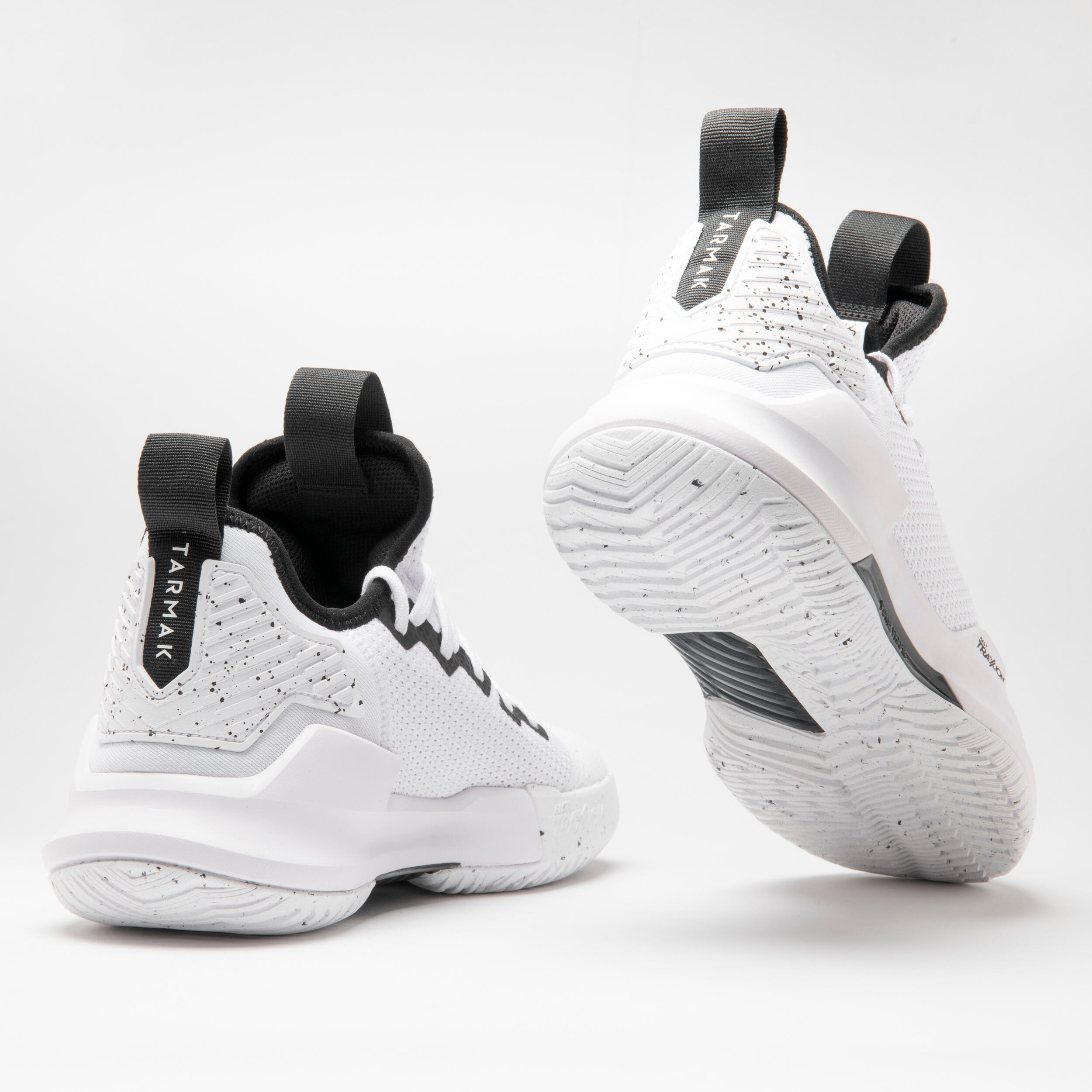 Basketballschuhe Fast 500 Niedriger Schaft Damen/Herren weiss/schwarz 3/10