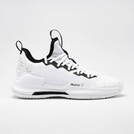 Men's/Women's Low-Rise Basketball Shoes Fast 500 - White/Black