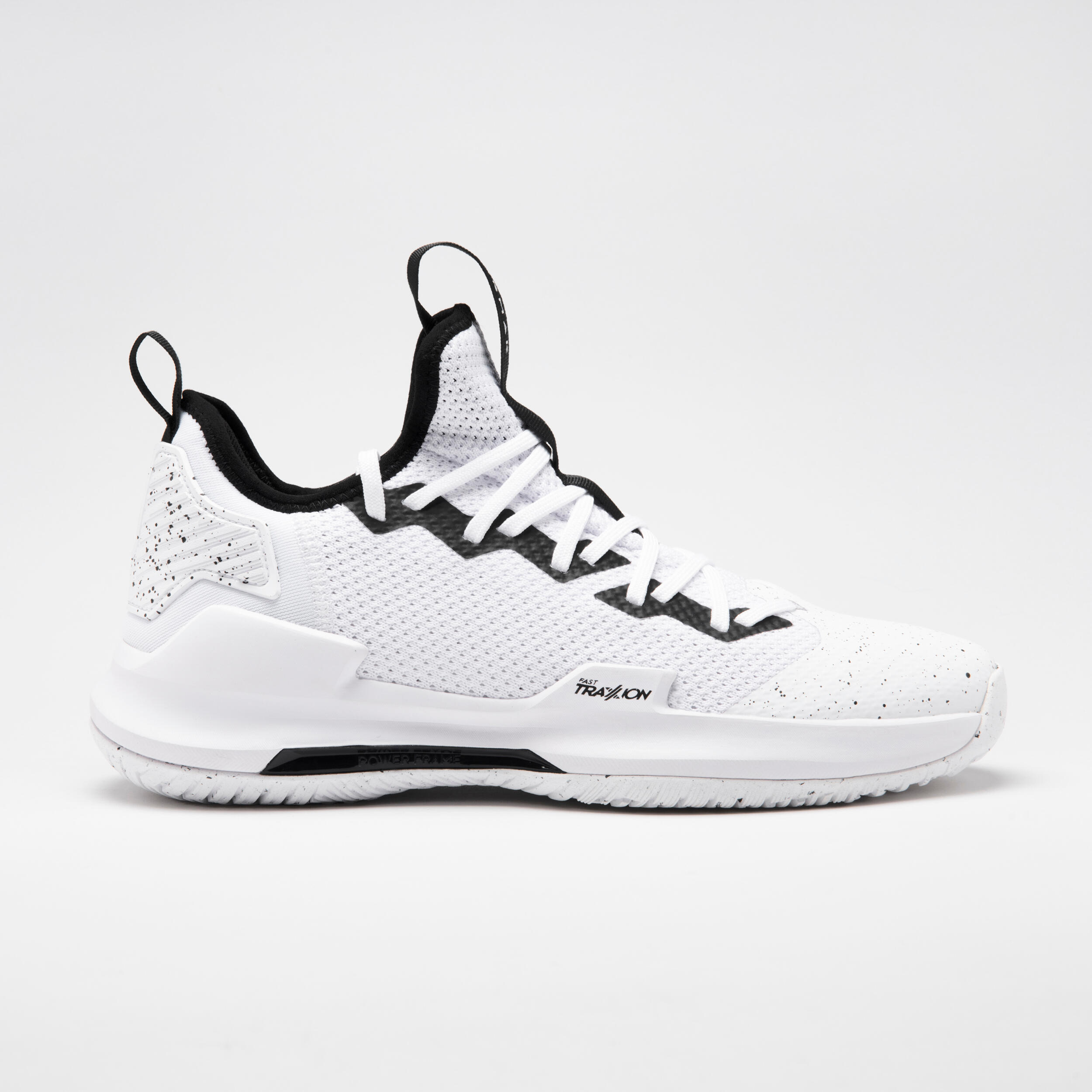 Men s Women s Low Rise Basketball Shoes Fast 500 White Black