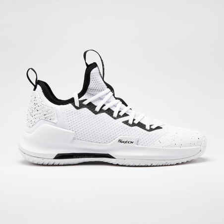 Men's/Women's Low-Rise Basketball Shoes Fast 500 - White/Black - Decathlon