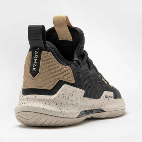 Men's/Women's Low-Rise Basketball Shoes Fast 500 - Black/Beige