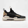 Men's/Women's Low-Rise Basketball Shoes Fast 500 - Black/Beige