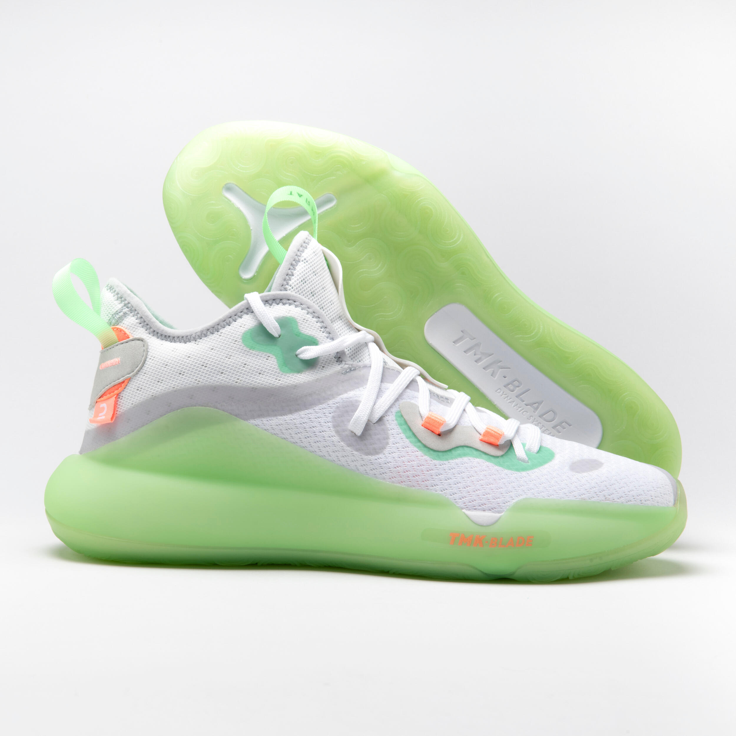 Zapatillas de baloncesto  Adulto SE500 MID blancas 2/19