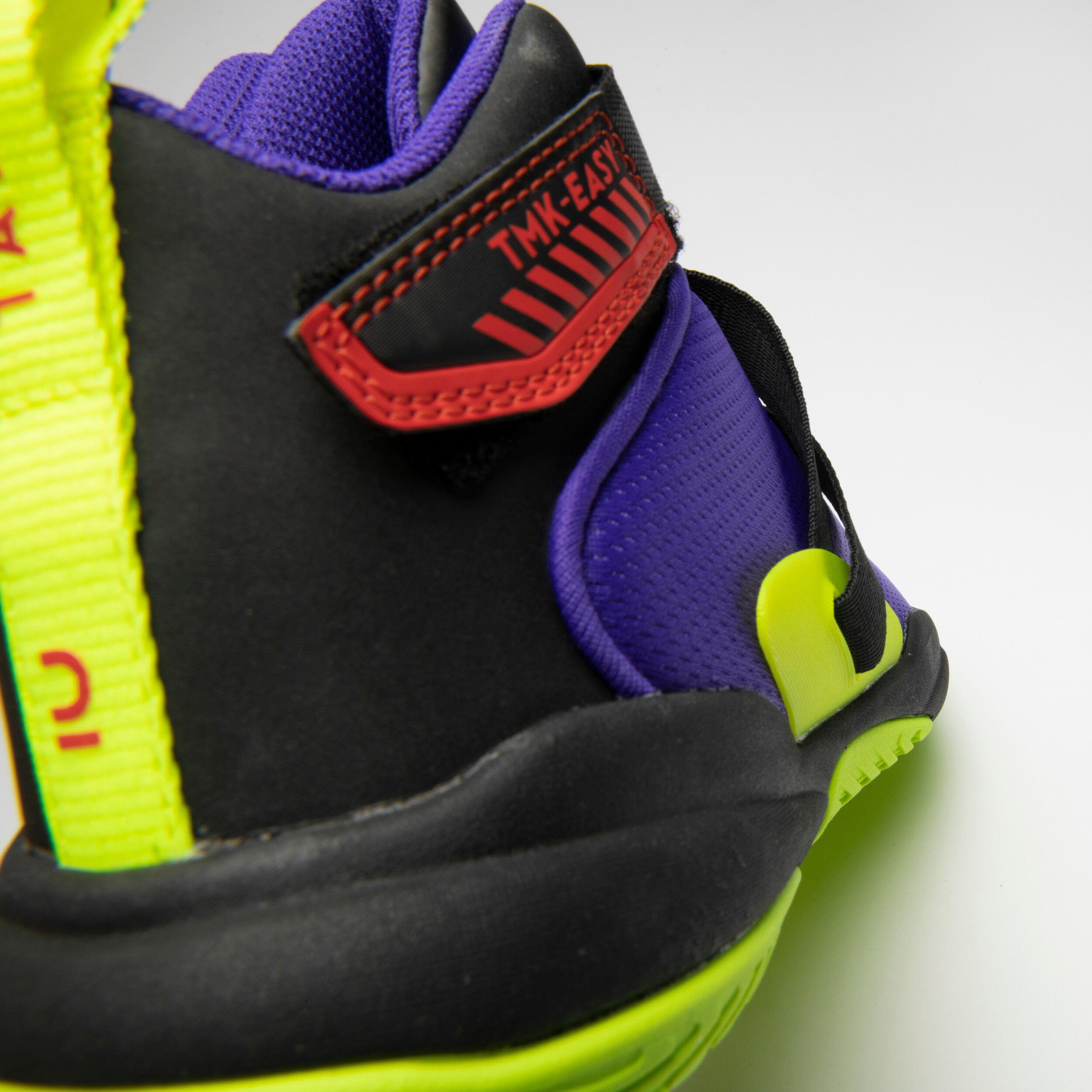 Kids' Basketball Shoes Easy X - Purple/Yellow 5/8