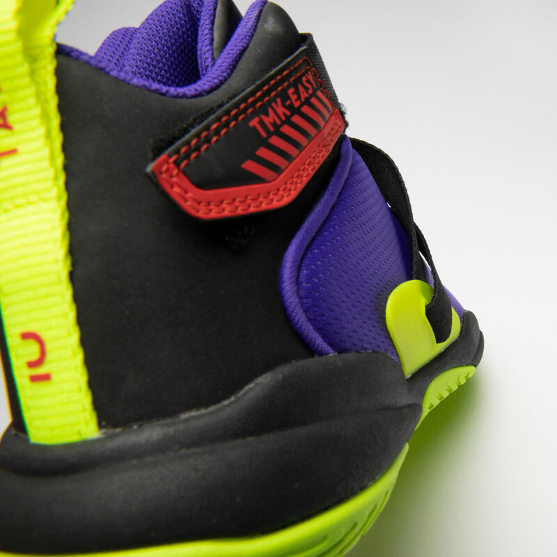 Kinder Basketball Schuhe - Easy X violett/gelb