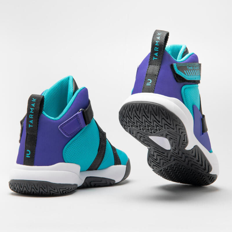 Boys'/Girls' Basketball Shoes Easy X - Turquoise/Purple