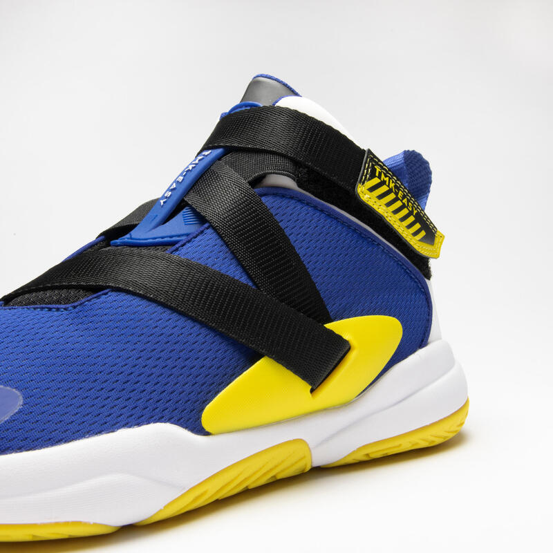 Kinder Basketball Schuhe - Easy X blau/gelb