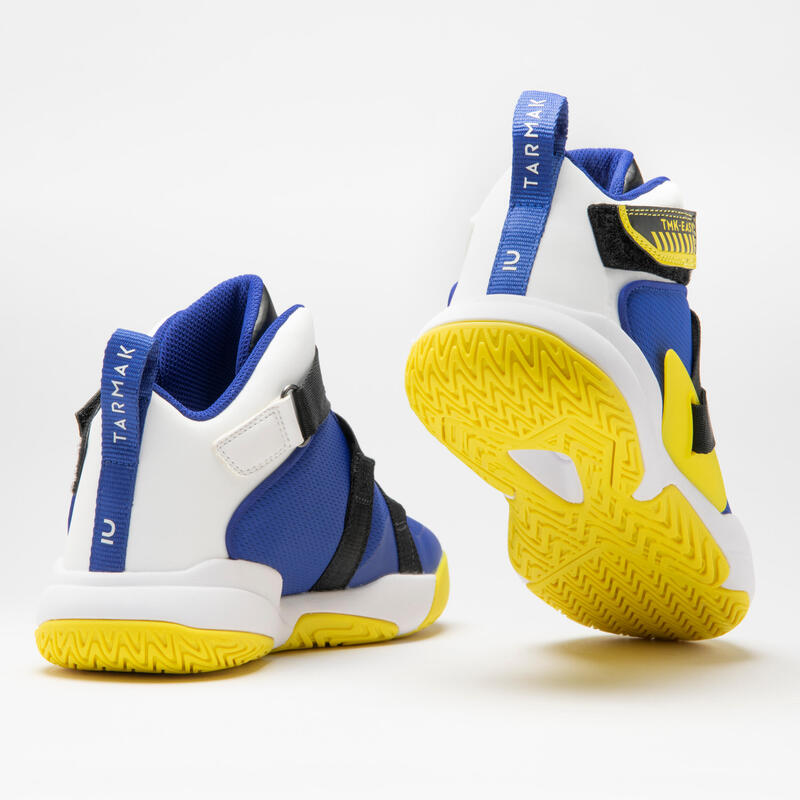 BOTAS DE BASQUETEBOL EASY X CRIANÇA AZUL/AMARELO