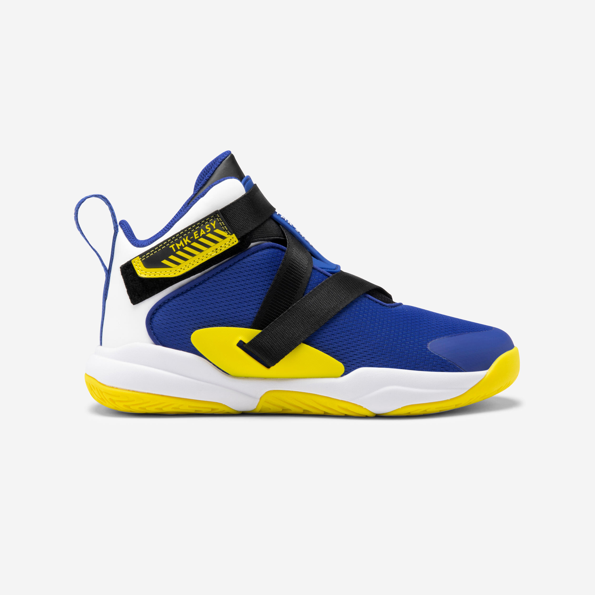 chaussures de basketball enfant - easy x bleu jaune - tarmak