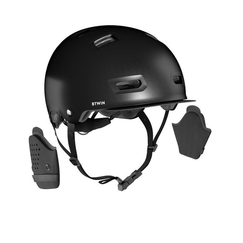 Cyklistická helma na městské kolo 500 černá