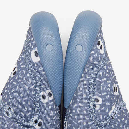 Kids' Breathable Bootees 580 Babylight - Blue with Motifs