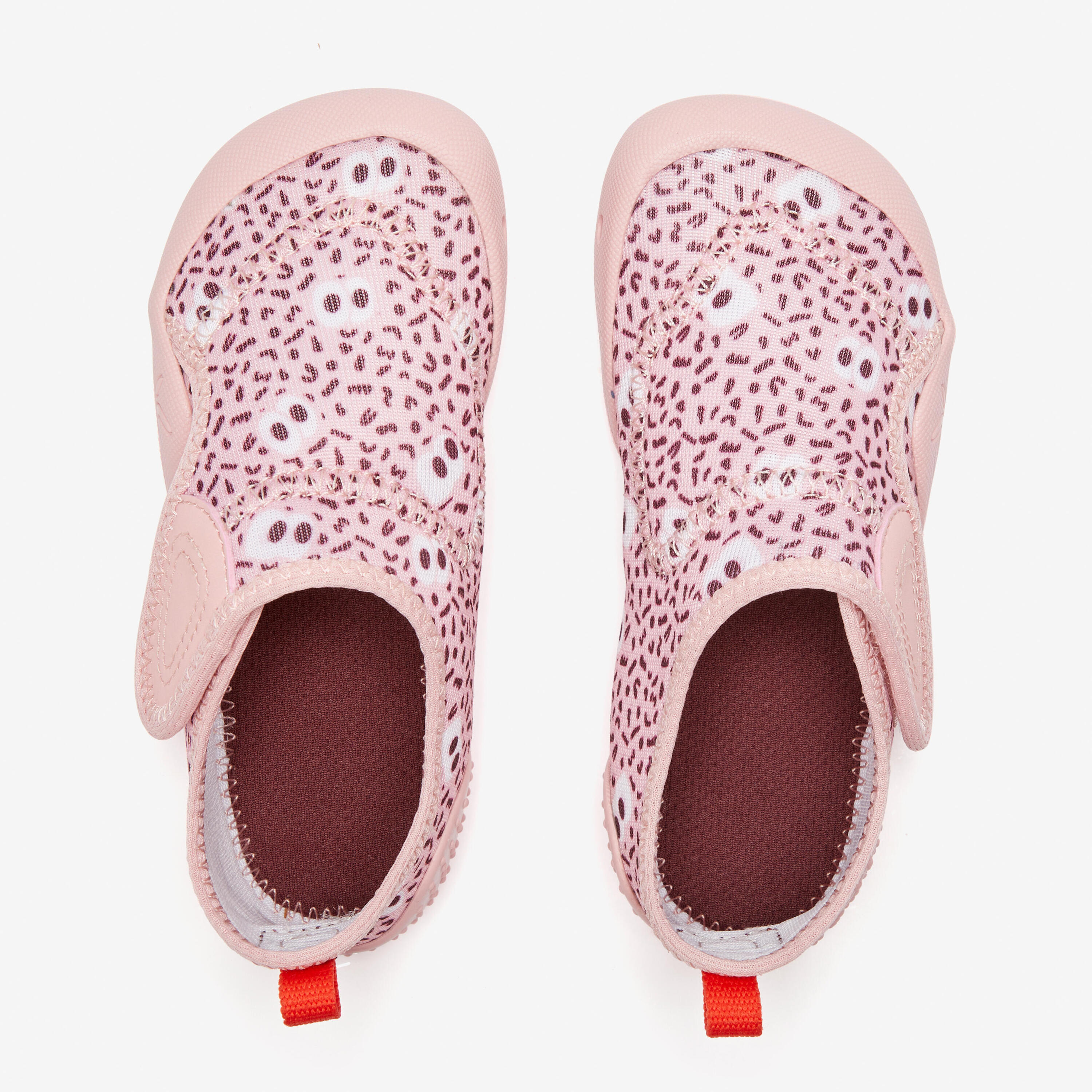 Zapatillas antideslizante slipper velcro Bebé Domyos rosa del 20 al 32 5/7