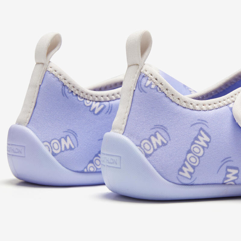 Baby Gym Bootees 110 - Purple Print