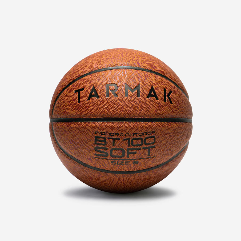 Detská basketbalová lopta BT100 V6 oranžová dievčatá od 11 rokov / chlapci U13
