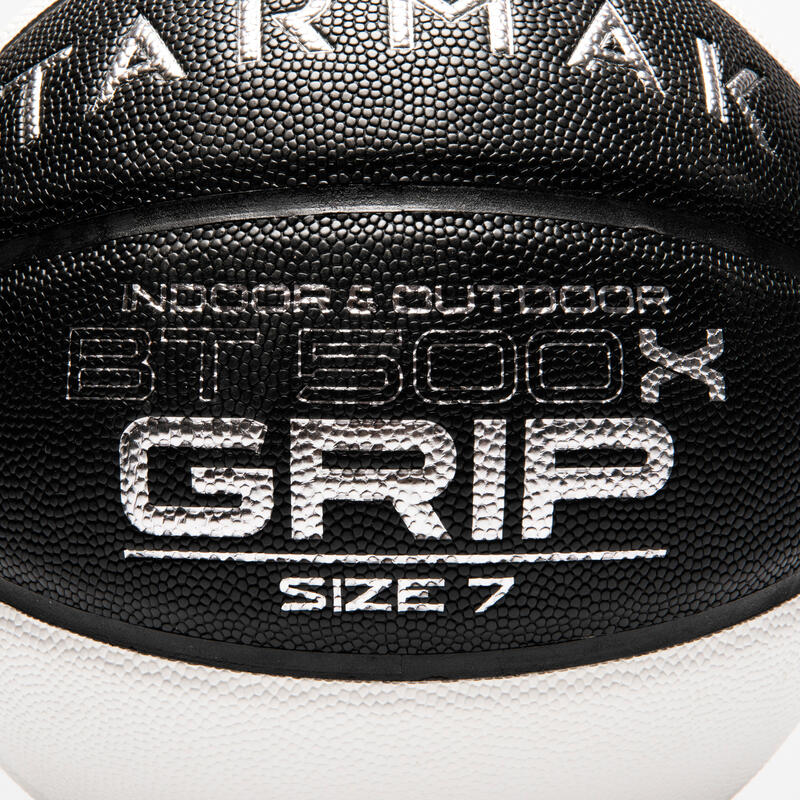 Balón Baloncesto Tarmak BT500 Grip Talla 7 Negro