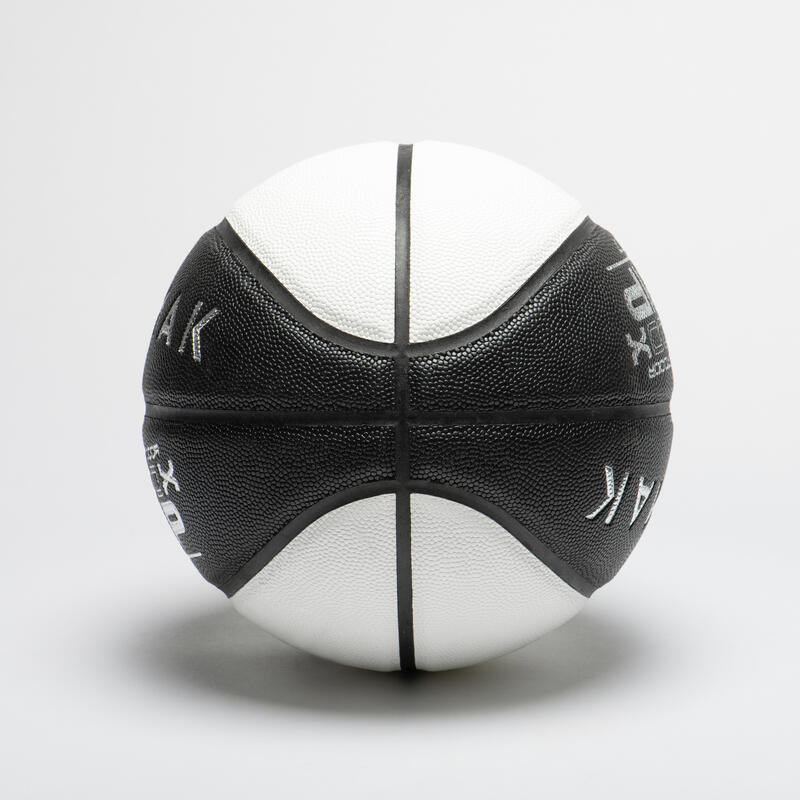 Pallone basket BT 500X GRIP taglia 7 nero-grigio-bianco