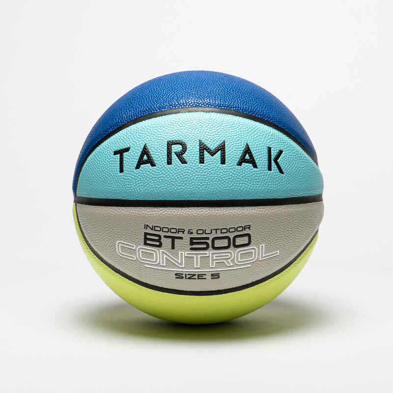 Basketball BT500 Grösse 5 blau/gelb Media 1
