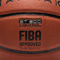 Ballon de basket BT500 taille 7 Marron Fiba garçon et homme à partir de 13 ans.