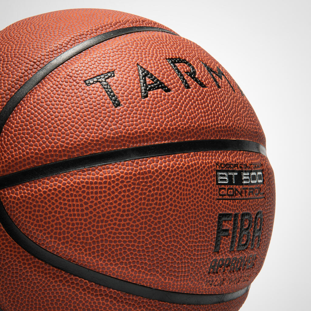 PELOTA DE BÁSQUETBOL BT500 TALLA 7 FIBA CAFÉ