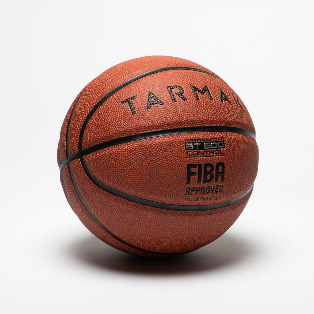 PELOTA DE BÁSQUETBOL BT500 TALLA 7 FIBA CAFÉ