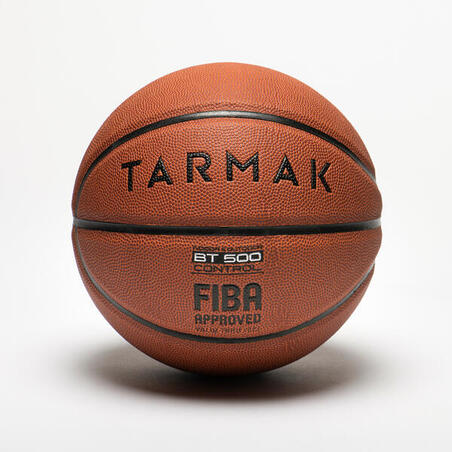 Basketboll BT500 stl 7 brun Fiba herr/junior från 13 år