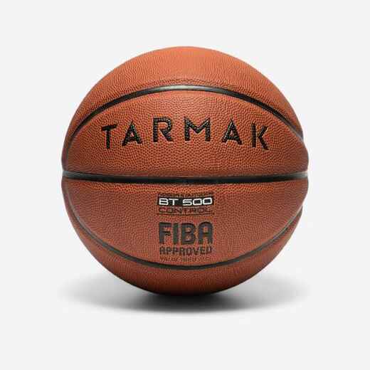 
      PELOTA DE BÁSQUETBOL BT500 TALLA 7 FIBA CAFÉ
  