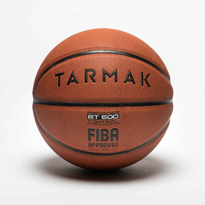 Basketball BT500 Grösse 7 Fiba Herren/Jungen ab 13 Jahren braun