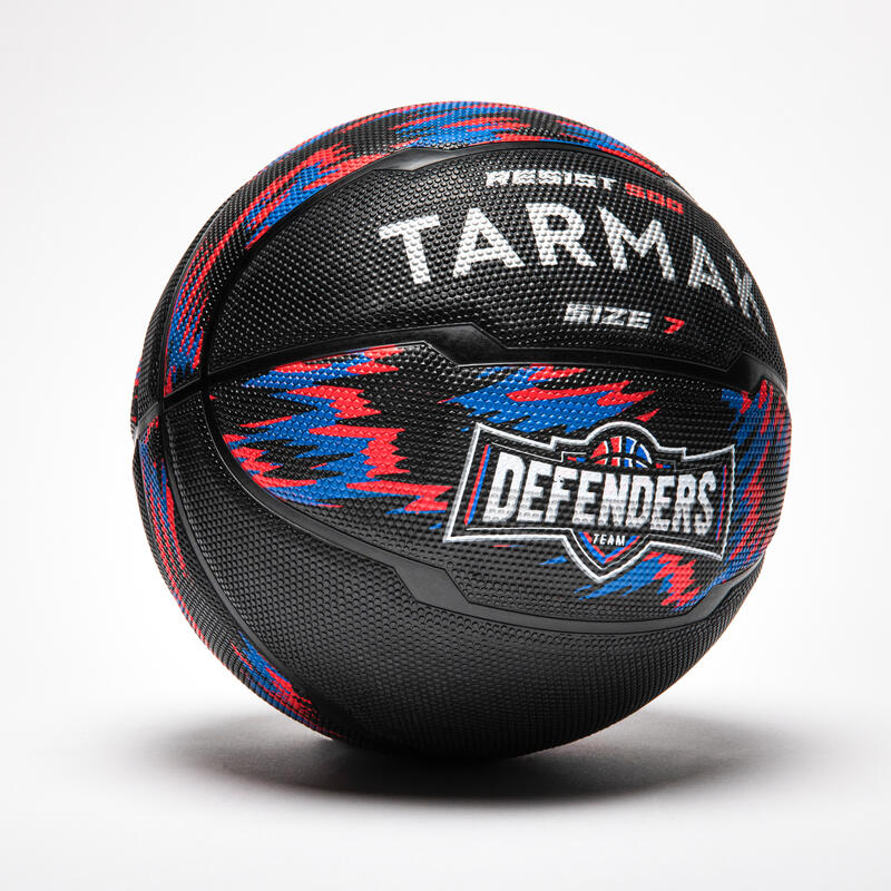 Basketbalový míč R500 velikost 7 černo-červeno-modrý