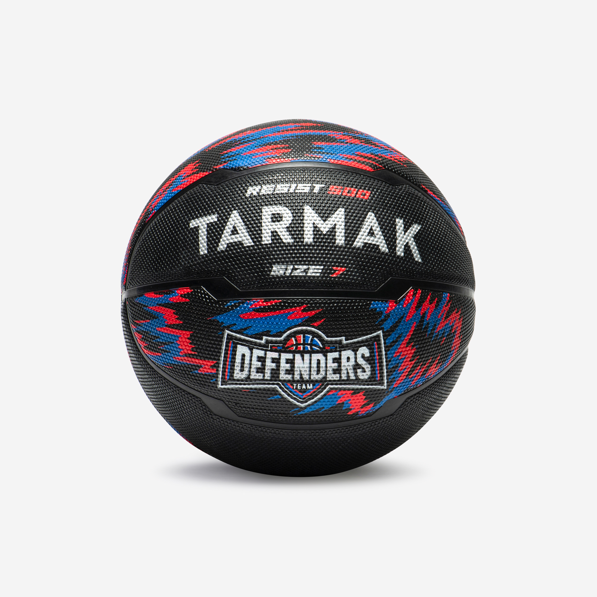 Ballon de basketball taille 7 - R500 noir rouge bleu pour les clubs et  collectivités